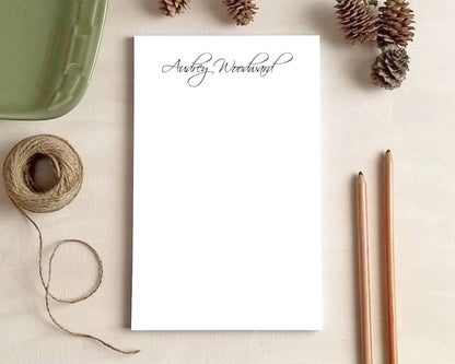 Script Notepad for Women - Personalized Notepad - Custom Stationery Gift for Her