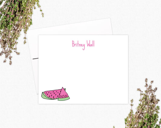 Personalized Note Cards - Watermelon Note Cards - Watermelon Gifts