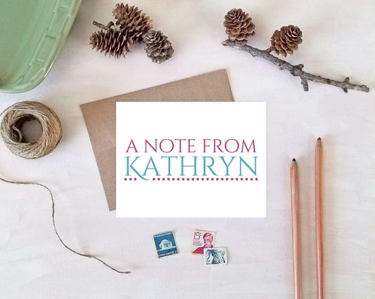 Personalized Note Cards - Stationery Gifts - Thank You Cards