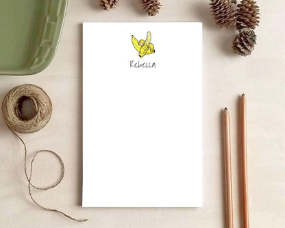 Personalized Notepad - Banana Stationery - Gift for Women Foodies Mother's Day Mom Grandma