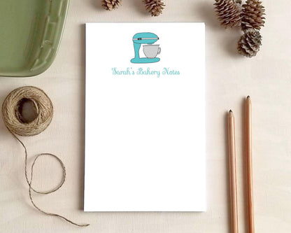 Personalized Notepad - Kitchen Mixer Notepad - Gifts for Bakers Cooks Chefs Foodies