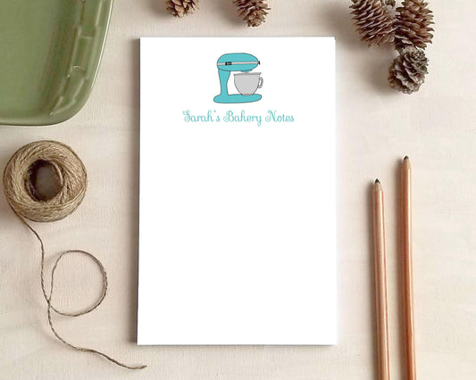 Personalized Notepad - Kitchen Mixer Notepad - Gifts for Bakers Cooks Chefs Foodies