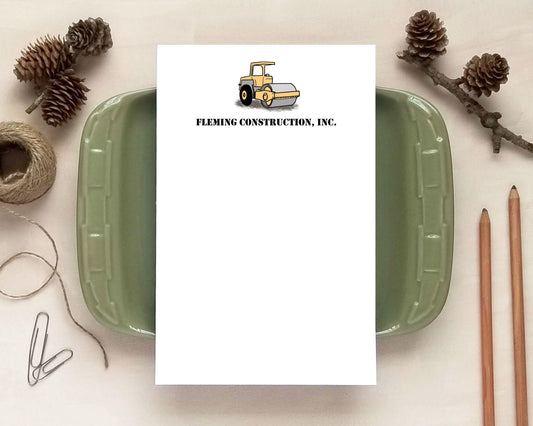 Personalized Notepad - Roller Notepad - Construction Gifts for Heavy Equipment Operators